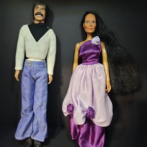 Vintage Sonny And Cher Mego Dolls